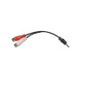 Adaptador de audio RCA (h) - Jack (m)