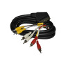 Cable AV Euroconec RCA Macho/3 Entrada y 3 salida