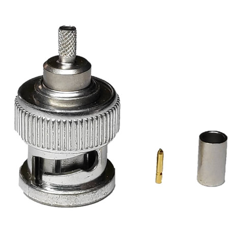 BNC (m) crimpar cable ( Flex 1 y Flex-3 )