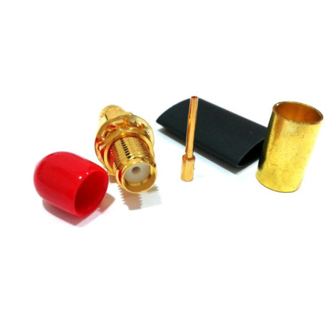 SMA (h) crimpar polaridad invertida PS-240 y H-155