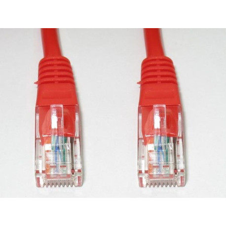 Latiguillo UTP Cat.5 ( 2mtrs ) color rojo / gris 