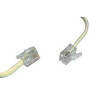 Cable telefonico RJ11 color blanco/marfil 2m